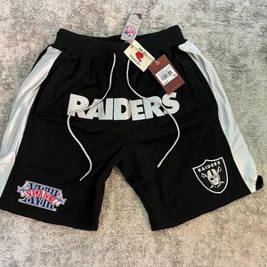 Just Don x Mitchell & Ness Raiders NFL Shorts New Limited Edition